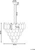 Kronleuchter AGUIRRE Glas Messing Bild 2