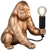 Besondere LED Tischleuchte Affenlampe Gorilla Gold, Höhe 23cm Bild 2