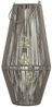 formano LED Tischleuchte Rattan-Optik, LED, Solarbetrieben, Grau, Bänder, H: 54cm Bild 3