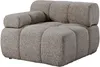 Vente-unique - FACIVIL Sofa Stoff Schokoladenbraun - B 94 cm x H 70 cm x L 188 cm Bild 2