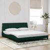Doppelbett, Bettgestell Modernen ohne Matratze Dunkelgrün 180x200 cm Samt d2388e Bild 2
