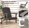 COSTWAY Gartenstuhl (1 St), Adirondack Stuhl aus HDPE, Rattan, gepolstert Bild 2