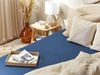 Spannbettlaken JANBU Baumwolle 160x200 cm Marineblau Bild 3