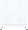 vidaXL Aufbewahrungstruhe Industrial Weiß 90x40x100 cm Stahl 339624 Bild 3