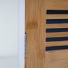 Hochschrank HWC-A85, Badschrank Badregal Bambus, MVG-zertifiziert 180x40x31cm weiß Bild 5