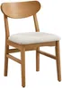 Vente-unique - LERANIA Stuhl Stoff BeigeBeige - B 54 cm x H 81 cm x L 49 cm Bild 4