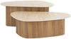 KAWOLA Couchtisch PRETO Set 2-tlg. Keramik weiß dreieckig 40 x 43 x 90 cm Bild 3