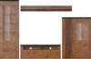 Home affaire Wohnwand Larona, Anbauwand, Set 4 Teilig, (Set, 4-St), bestehend aus 1 TV-Board, 1 Highboard, 1 Vitrine, 1 Wandregal Bild 3