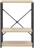 vidaXL Mikrowellenregal Schwarz Eiche 60×39,6×79,5 cm Holzwerkstoff 288235 Bild 3