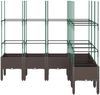 vidaXL Pflanzkübel mit Rankgitter Braun 160x120x142,5 cm PP 367970 Bild 3