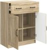 vidaXL Sideboard Sonoma-Eiche 66 x 34,5 x 87 cm Holzwerkstoff 895787 Bild 5