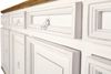 Großes weißes Sideboard MEXICO im Landhausstil, Kommode, Pinie Massivholz weiß lackiert, Shabby Chic Bild 4