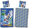 Sonic Bettwäsche für Kinder und Jugendliche 135x200 80x80 cm blaues Motiv mit Sonic aus 100% Baumwolle Bild 4