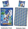 Sonic Bettwäsche für Kinder und Jugendliche 135x200 80x80 cm blaues Motiv mit Sonic aus 100% Baumwolle Bild 3