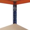 shelfplaza PRO 200x90x50 cm Schwerlastregal in blau-orange mit 6 Böden und 166 kg Traglast pro Boden Bild 4