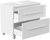 Universal Unterbau auf Standfüßen 70 cm SoftClose weiss hochglanz : Weiss hochglanz Bild 2