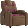 vidaXL Massagesessel Braun Stoff 372381 Bild 2