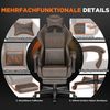 Ferghana Gaming-Stuhl Ergonomisch,Racing Gamer Sessel mit Fußstütze, Lendenkissen,Kopfkissen (Packung), PU Leder Computerstuhl, 360° drehbar Bild 3