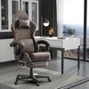 Ferghana Gaming-Stuhl Ergonomisch,Racing Gamer Sessel mit Fußstütze, Lendenkissen,Kopfkissen (Packung), PU Leder Computerstuhl, 360° drehbar Bild 2