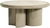 Vente-unique - DIRAMA Couchtisch Marmor SchokoladenbraunBeige - B 90 cm x H 40 cm x L 90 cm Bild 2