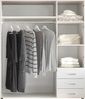 HARRY Kleiderschrank Weiß - Vielseitiger Drehtürenschrank 3-türig für Ihr Schlafzimmer - 150 x 176 x 51 cm (B/H/T) Bild 4