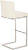 CLP 2er Set Barhocker Paros mit Kunstlederbezug Edelstahl Fußablage bis 240 kg,creme Bild 5