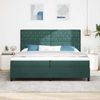 vidaXL Boxspringbett mit Matratze Dunkelgrün 200 x 200 cm Samt 3339791 Bild 3