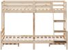 vidaXL Etagenbett 80x200/120x200 cm Massivholz Kiefer 3207177 Bild 4