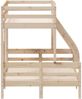 vidaXL Etagenbett 80x200/120x200 cm Massivholz Kiefer 3207177 Bild 5