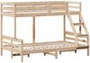 vidaXL Etagenbett 80x200/120x200 cm Massivholz Kiefer 3207177 Bild 3