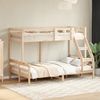 vidaXL Etagenbett 80x200/120x200 cm Massivholz Kiefer 3207177 Bild 1