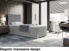 MEBLINI Boxspringbett LUKAS 80x200 cm mit Bettkasten - H3/Grau Webstoff Gepolstert Einzelbett mit Topper & Bonellfederkern-Matratze - 80x200 Links Bild 2