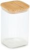 ZELLER 19668 Vorratsglas 1150 ml mit Bambusdeckel, Glas/Bambus, ca. 10 x 10 x 15,5 cm Bild 1