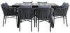 IDIMEX Gartenlounge-Set ISOLA, Garten-Essgruppe, 6 Personen wetterfest aus Alu und Rope schwarz/grau Bild 4