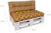GO-DE Loungekissen-Set für Paletten 120 x 40 x 15 cm, gelb, senf Bild 2
