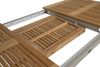 Gartenesstisch Lyon aus Teak und Aluminium, modern, beige natur, ausziehbar für 8-10 Personen Bild 2