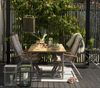 Gartenesstisch Lyon aus Teak und Aluminium, modern, beige natur, ausziehbar für 8-10 Personen Bild 3