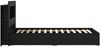 vidaXL Bettgestell mit Stauraum Schwarz 90x190 cm Holzwerkstoff 3433624 Bild 4