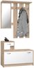 Garderoben-Set >Renton< in Sonoma-Eiche - 100x180x25cm (BxHxT) Bild 3