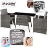 tectake Sitzgruppe Rattan Sitzgruppe, (Set, 3-tlg), für 2 Personen Bild 3