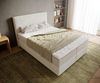 Boxspringbett Dream-Well 140x200 cm Bouclé Creme-Weiß mit Taschenfederkernmatratze und Topper Visco Bild 4