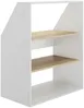 Vente-unique - ADEZIO Kleine Schlafzimmeraufbewahrung Holz, Platte BeigeWeiß - B 50 cm x H 110 cm x L 91,3 cm Bild 3