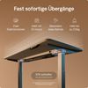 Desktronic HomeOne Elektrisch höhenverstellbarer Schreibtisch 160x80cm Grau/Grau mit Memory-Funktion, Anti-Kollisions Technologie, USB-A und USB-C-Ladeanschlüssen Bild 3