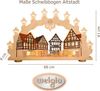 Weigla Schwibbogen Altstadt, Fachwerkhaus, Lichterbogen aus Holz, Made in Germany (1-tlg), Erzgebirge garantiert, Weihnachtsdeko Innen, Weihnachtsbeleuchtung Bild 4