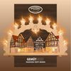 Weigla Schwibbogen Altstadt, Fachwerkhaus, Lichterbogen aus Holz, Made in Germany (1-tlg), Erzgebirge garantiert, Weihnachtsdeko Innen, Weihnachtsbeleuchtung Bild 5