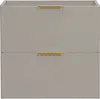 Vente-unique - ZEVARA Waschbeckenmöbel Holz, Platte Beige - B 46 cm x H 57 cm x L 60 cm Bild 2
