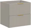 Vente-unique - ZEVARA Waschbeckenmöbel Holz, Platte Beige - B 46 cm x H 57 cm x L 60 cm Bild 3