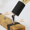 ZMH Vintage Deckenleuchte Holz Deckenspots Retro Deckenstrahler 55CM mit verstellbaren Strahlern, 3xE27 max. 25 Watt, Schwenkbar Deckenlampe für Flur Küche Esszimmer Wohnzimmer Bar, Ohne Leuchtmittel Bild 5