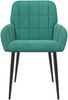 vidaXL Esszimmerstühle 2 pcs Samt (V) Türkis 57 x 50 x 85 cm 42034279 Bild 3
