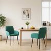 vidaXL Esszimmerstühle 2 pcs Samt (V) Türkis 57 x 50 x 85 cm 42034279 Bild 1